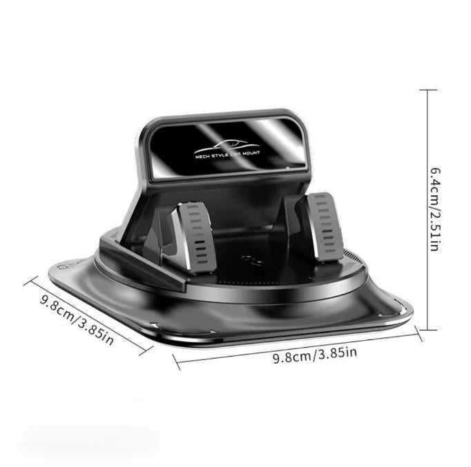 Car phone holder 360 degree rotation, suitablefor car navigation in-car dashboard, horizontaland vertica screen adjustment angle,suctioncup fixed non-slip mobile phone holdersuitable for iPhone and Android
